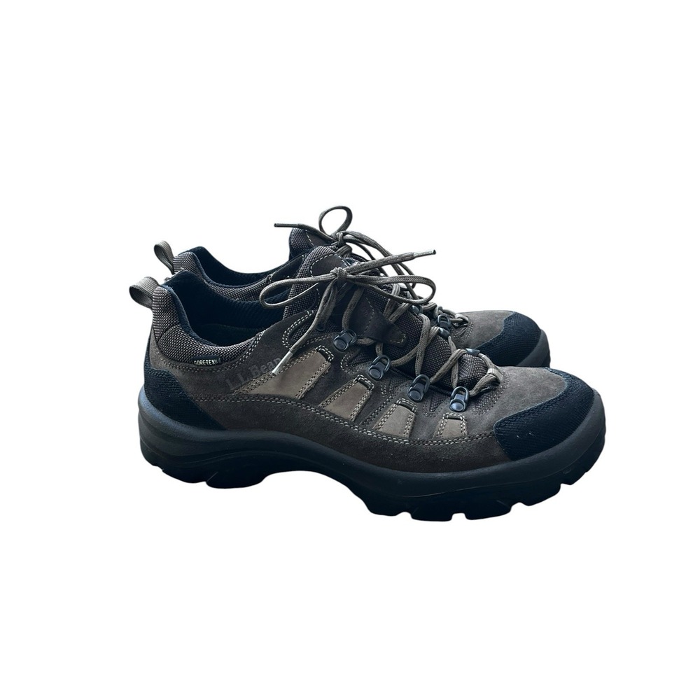 L.L. Bean Mens Hiking Boots Low GoreTex Waterproof Mountain Treads Size 10 Wide